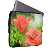 Blume der romantischen Rose Laptopschutzhülle (Vorne Rechts)