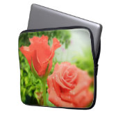 Blume der romantischen Rose Laptopschutzhülle (Vorderseite Links)