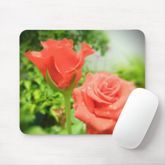 Blume der romantischen Rose Mousepad (Mit Mouse)