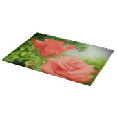 Blume der romantischen Rose Schneidebrett (Ecke)