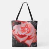 Blume der romantischen Rose Tasche (Rückseite)