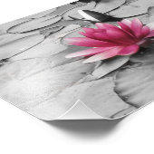 Blume der rosa Lilie Fotodruck (Ecke)