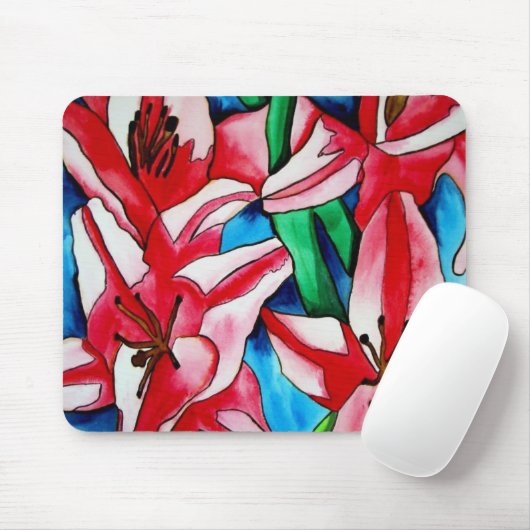 Blume der Rosa Tageslilie Mousepad (Mit Mouse)