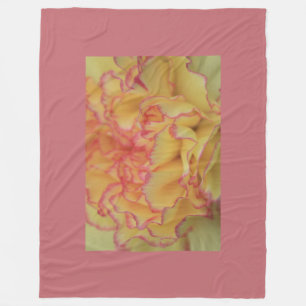 Blume der rosa und gelben Narben Fleecedecke