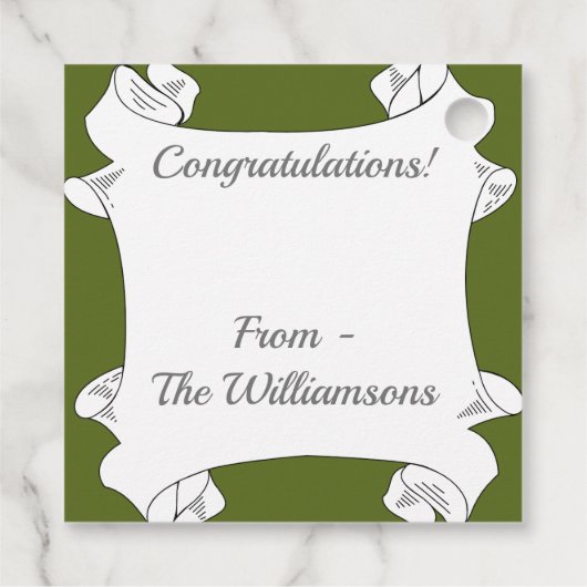 Blume der rosa und gelben Wüste Geschenkanhänger (Rückseite)