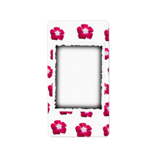 Blume der Rose Adressaufkleber