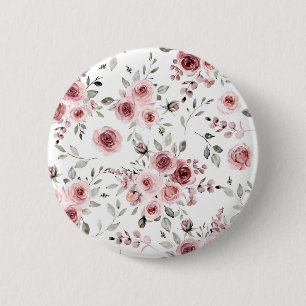 Blume der Rose Button
