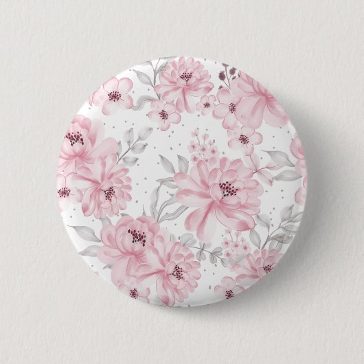 Blume der Rose Button (Vorderseite)