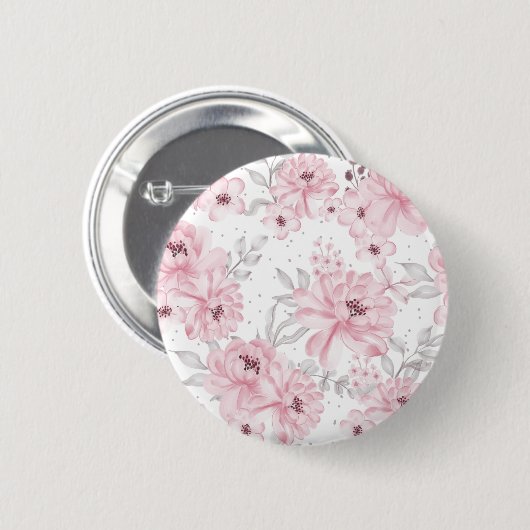 Blume der Rose Button (Vorne & Hinten)