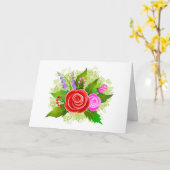 Blume der Rose Karte (Gelbe Blume)