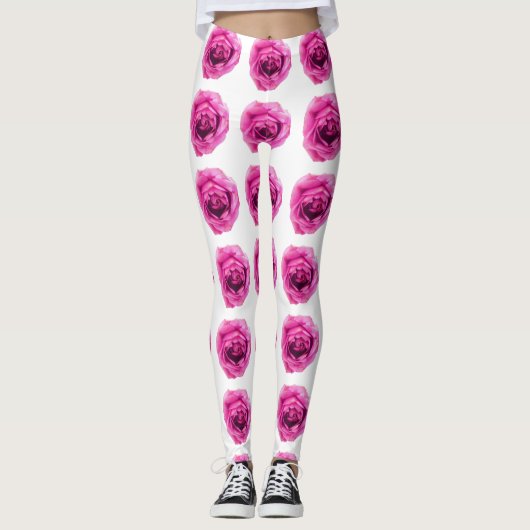 Blume der Rose Leggings (Vorderseite)
