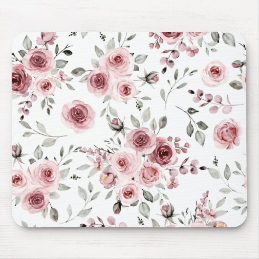 Blume der Rose Mousepad (Vorne)