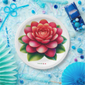 Blume der Rose Pappteller (Party)