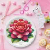 Blume der Rose Pappteller (Party)