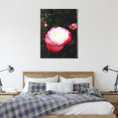 Blume der Rose, Rosa Rosa Leinwanddruck (Insitu (Schlafzimmer))