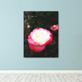 Blume der Rose, Rosa Rosa Leinwanddruck (Insitu (Holzboden))