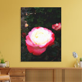 Blume der Rose, Rosa Rosa Leinwanddruck (Insitu (Wohnzimmer))