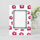 Blume der Rose Save The Date (Stehend Vorderseite)