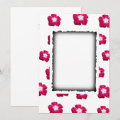 Blume der Rose Save The Date (Vorne/Hinten)
