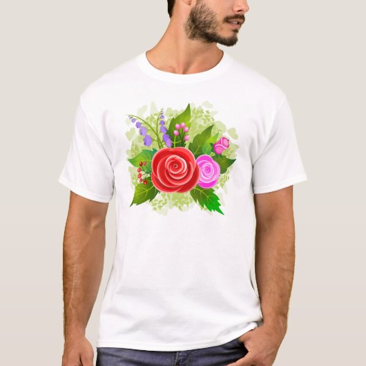 Blume der Rose T-Shirt (Vorderseite)