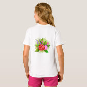 Blume der Rose T-Shirt (Schwarz voll)