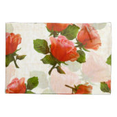 Blume der Rose, Vintager Hintergrund. Kissenbezug (Rückseite)