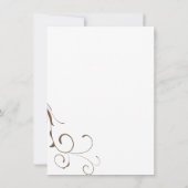 Blume der Rotblutungen Heirat / Elopement Ankündigung (Rückseite)