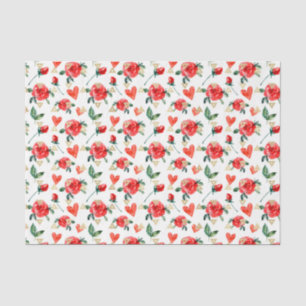 Blume der rote Rose (Design 23 Red Series) Seidenpapier