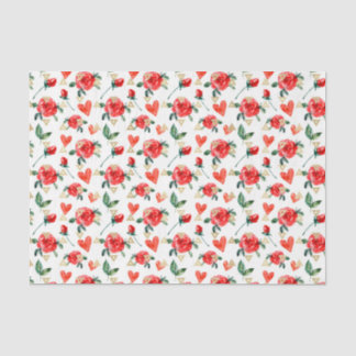 Blume der rote Rose (Design 23 Red Series) Seidenpapier