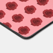 Blume der rote Rose Nahtloses Muster auf der Schre Schreibtischunterlage (Ecke)