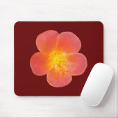 Blume der Roten Moos-Rose auf der Maus-Pad gedruck Mousepad (Mit Mouse)