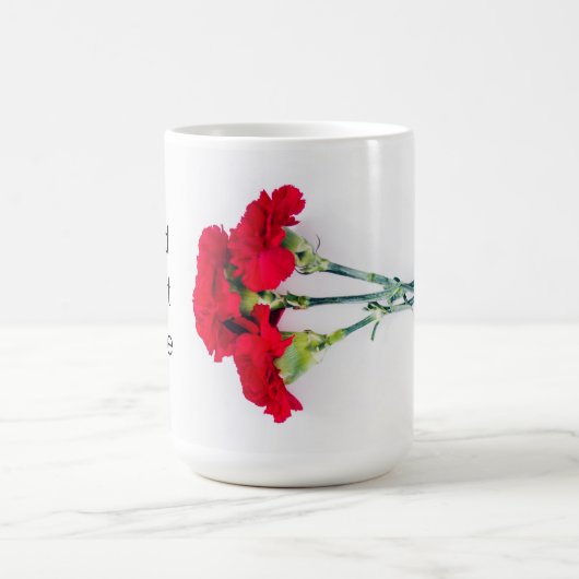 Blume der roten Narbe Kaffeetasse (Mittel)