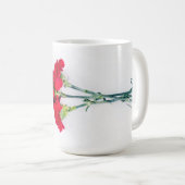 Blume der roten Narbe Kaffeetasse (VorderseiteRechts)
