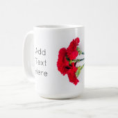 Blume der roten Narbe Kaffeetasse (Vorderseite Links)