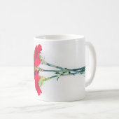 Blume der roten Narbe Kaffeetasse (VorderseiteRechts)