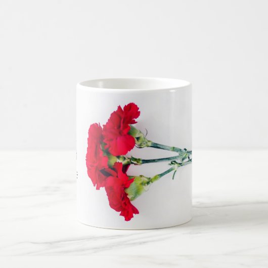 Blume der roten Narbe Kaffeetasse (Mittel)