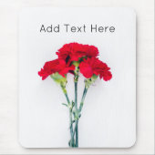 Blume der roten Narbe Mousepad (Vorne)