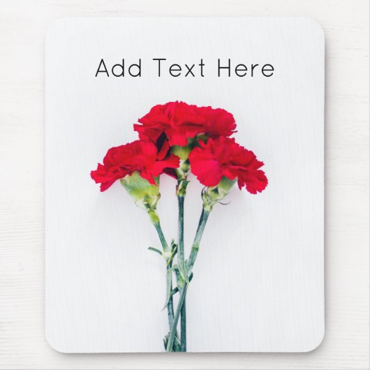 Blume der roten Narbe Mousepad (Vorne)