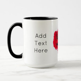 Blume der roten Narbe Tasse