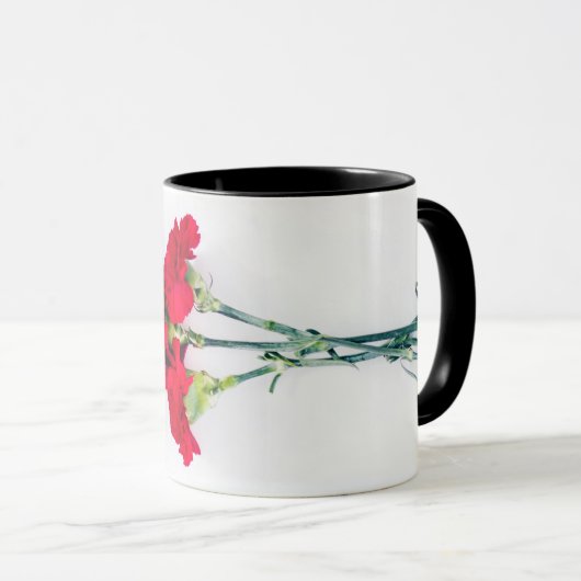 Blume der roten Narbe Tasse (VorderseiteRechts)