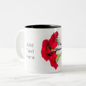 Blume der roten Narbe Zweifarbige Tasse (Vorderseite Links)