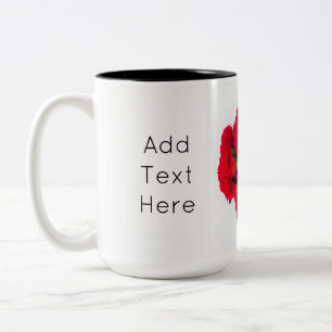 Blume der Roten Nation Zweifarbige Tasse
