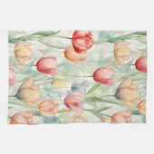 Blume der Rotgelben Tulip Geschirrtuch (Horizontal)