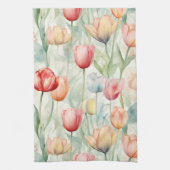 Blume der Rotgelben Tulip Geschirrtuch (Vertikal)