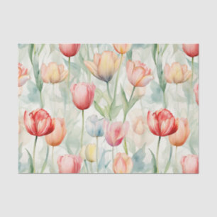 Blume der Rotgelben Tulip Seidenpapier