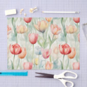Blume der Rotgelben Tulip Seidenpapier (Handwerk)