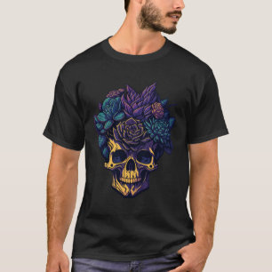 Blume der Schädel wachsen Sukkuline Pflanze und ih T-Shirt