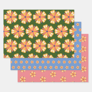 Blume der Schmetterlinge Geschenkpapier Set
