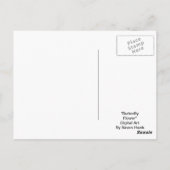 Blume der Schmetterlinge Postkarte (Rückseite)