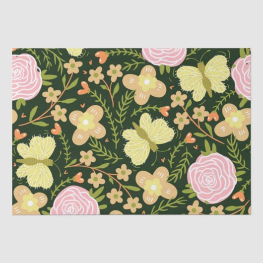 Blume der Schmetterlinge Seidenpapier (Vorderseite)